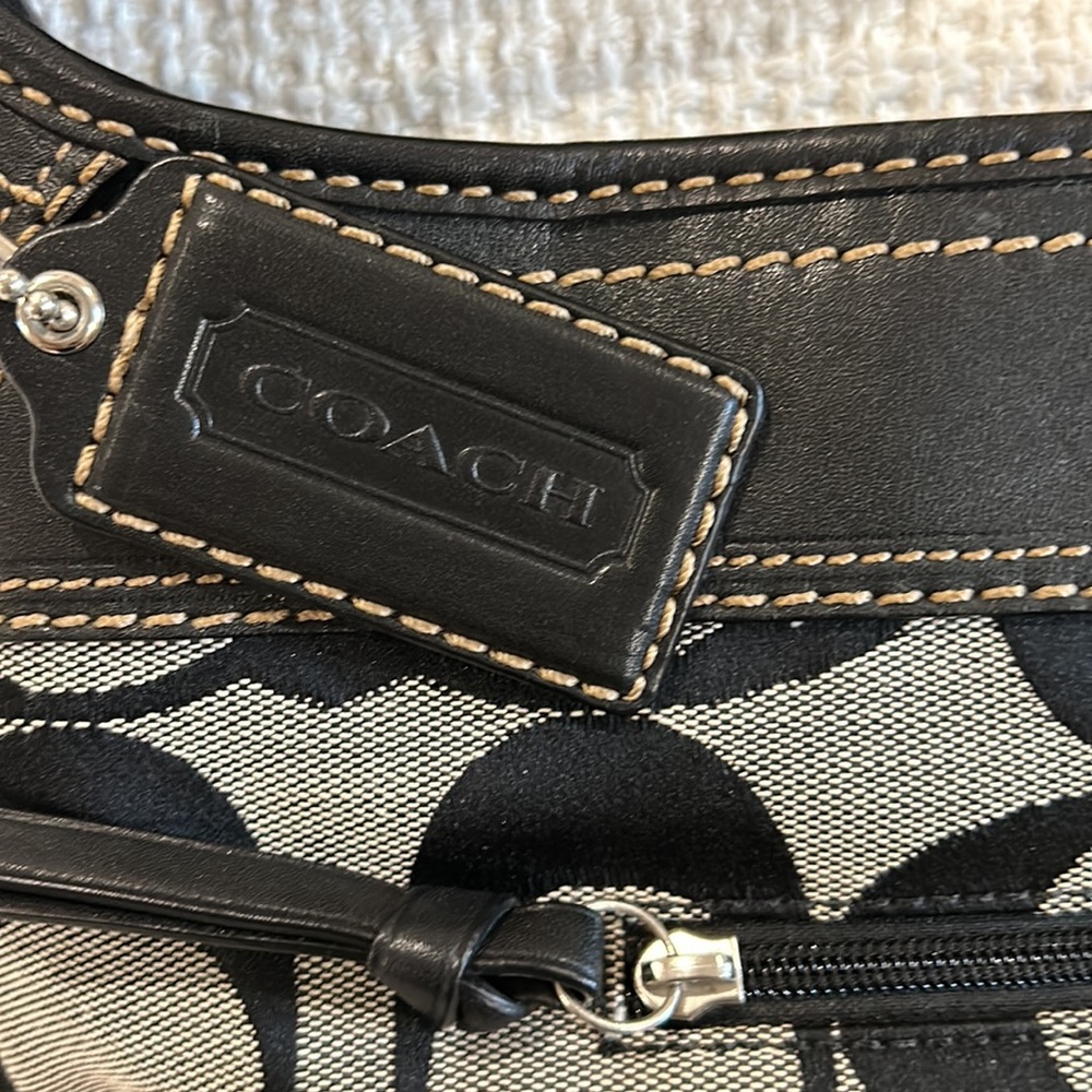 Vintage Coach Signature Canvas Bucket Bag